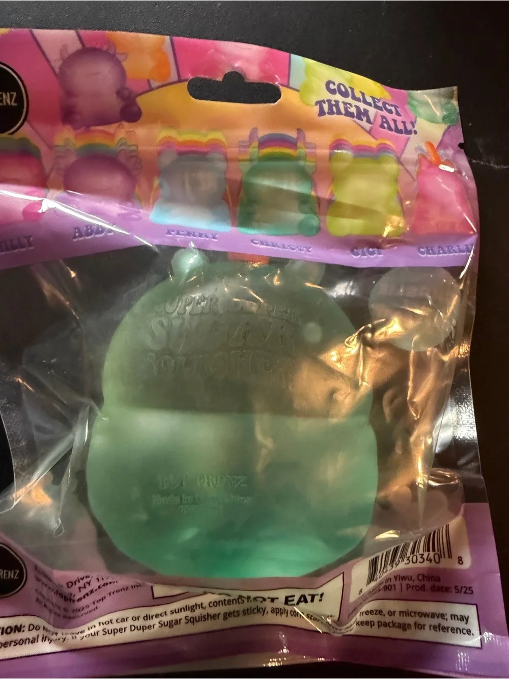 New Squishy Top Trenz Super Duper Sugar Squisher Charlie Capybara Green Squishy